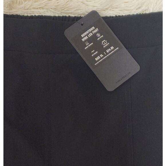 Fabletics New Women’s Downtown Wide Leg Size XL Black Pull-On Athleisure Pants - Picture 3 of 8